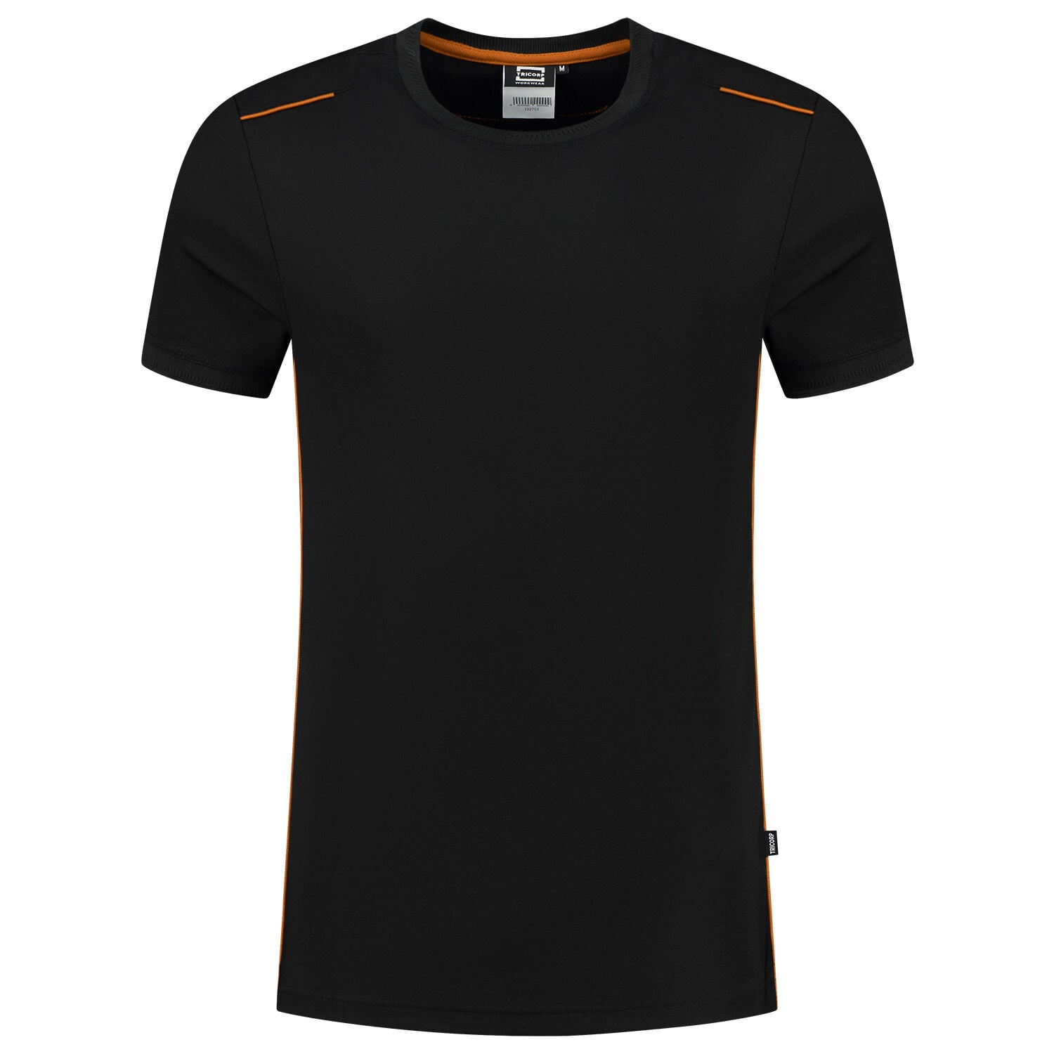 Tricorp Accent 102703 - T-shirt - Zwart/Oranje - 2XL Tricorp Accent 102703 - T-shirt - Zwart/Oranje - 2XL