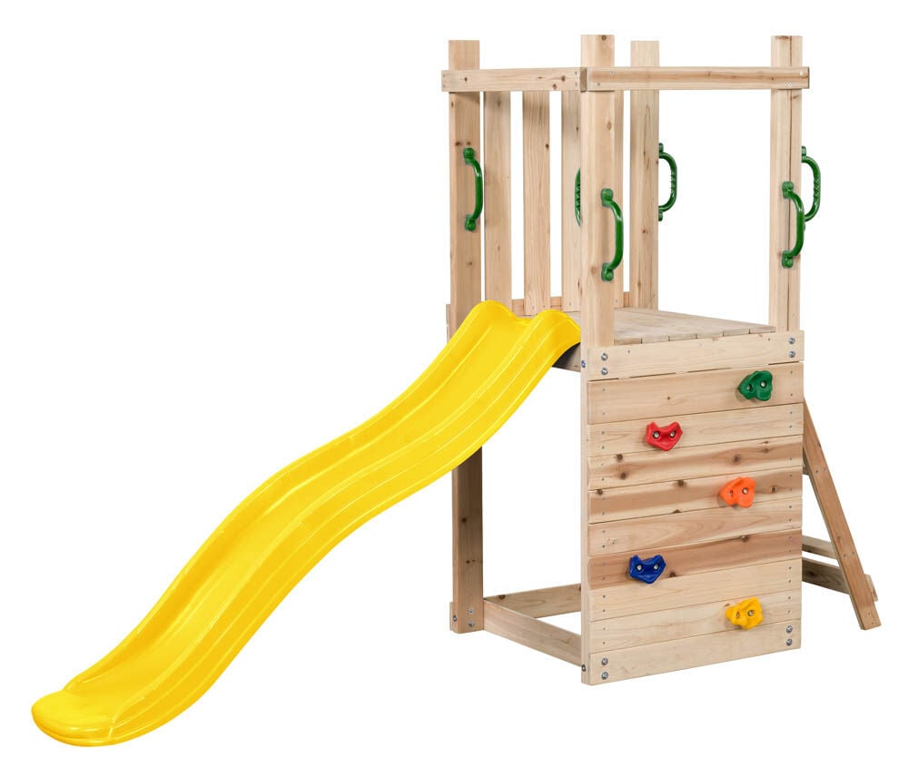 Swing King Mari - Speeltoren - 32 Kilogram - Geel - Hout Swing King Mari - Speeltoren - 32 Kilogram - Geel - Hout
