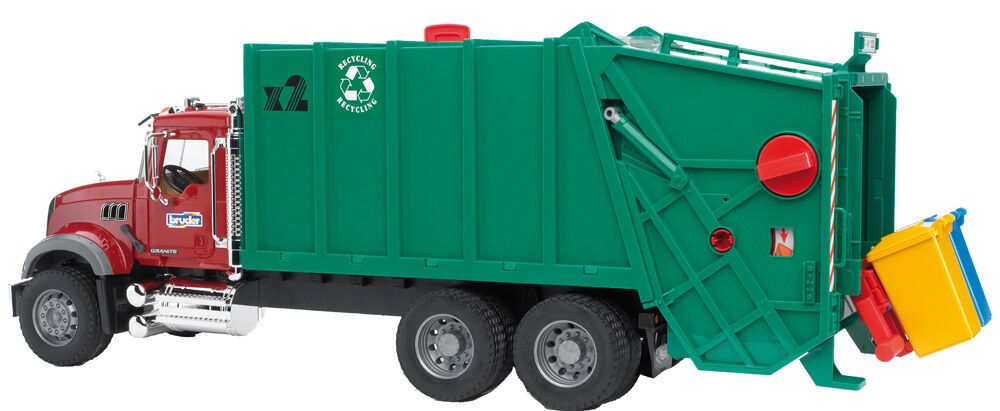Bruder Mack Granite vuilniswagen 1:16 - Vrachtwagens & auto's