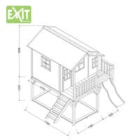 EXIT Loft 750 - Speelhuisje - Rood - Hout