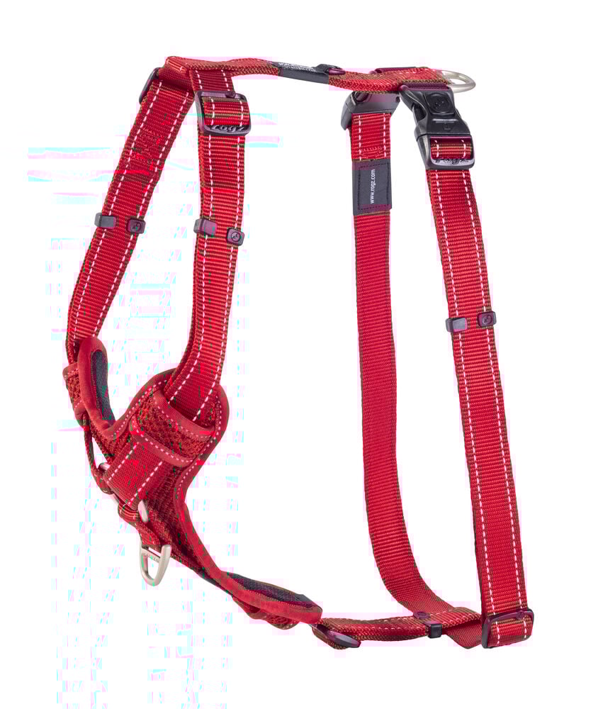 Rogz Utility Control - Hondentuig - rood - 60 tot 100 cm