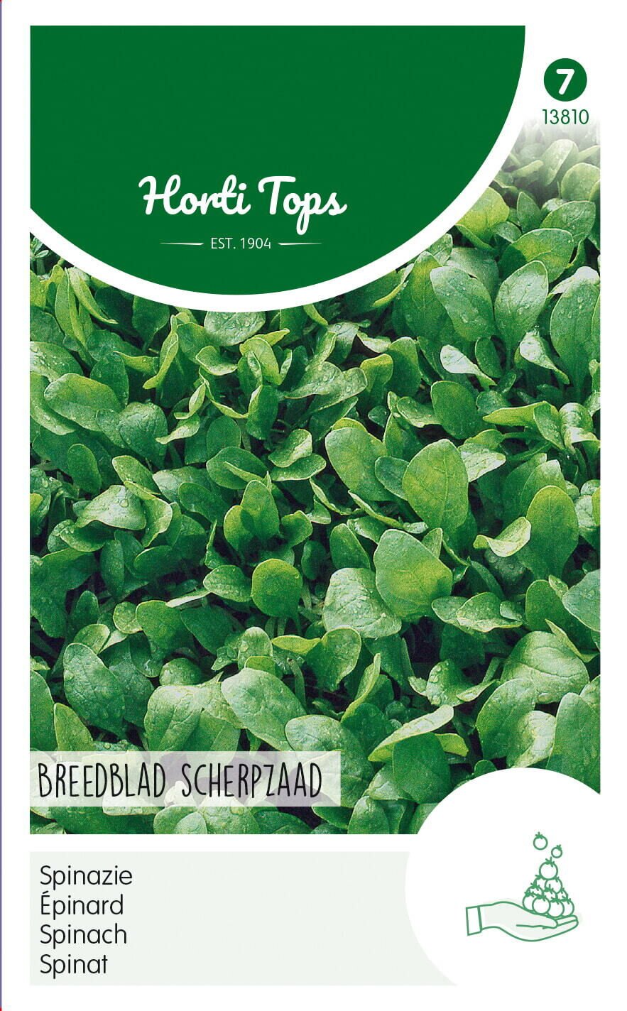 Hortitops Spinazie Spinacia oleracea Breedblad Zomer Scherp Zaad - Groentezaden