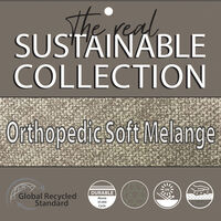 Happy-House Soft Melange Orthopedisch - Hondenmand - grijs - 27x95x75 cm - L