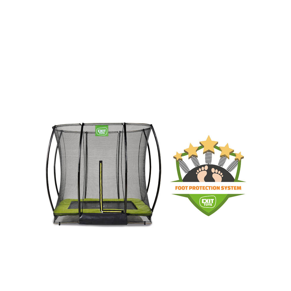 Exit Silhouette - Inground trampoline - Groen - 153x214 cm
