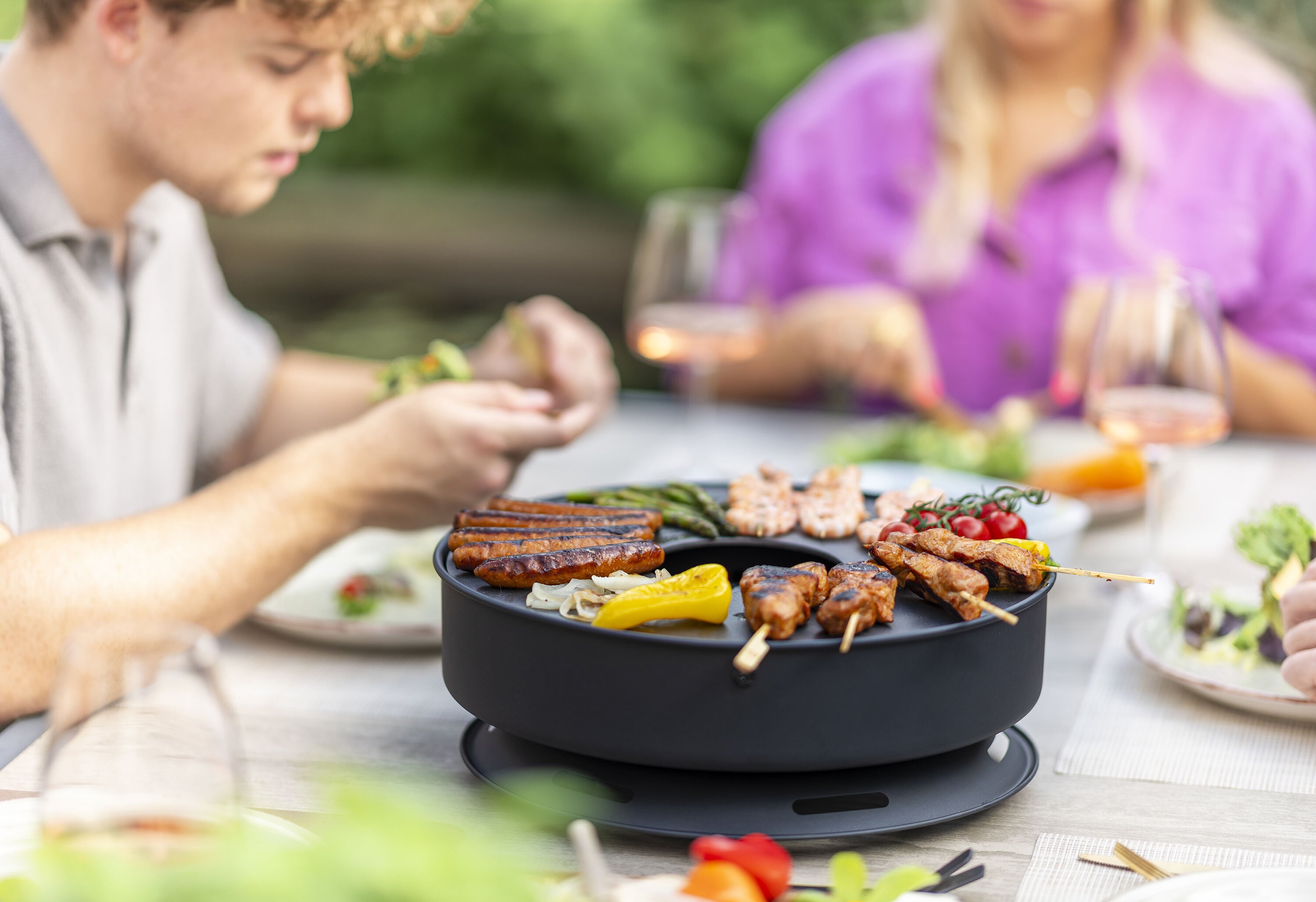 Onyx Mesa - Tafelgrill - Rond - Gepoedercoat - Staal - 36 cm