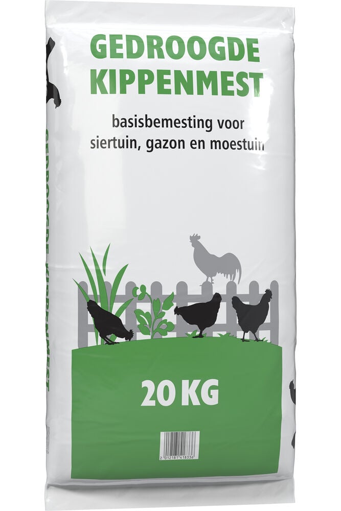 Kippenmest gedroogd - Bodemverbeteraar - 20 Kilogram