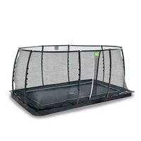 Exit Dynamic - Groundlevel trampoline - Zwart - 275x458 cm