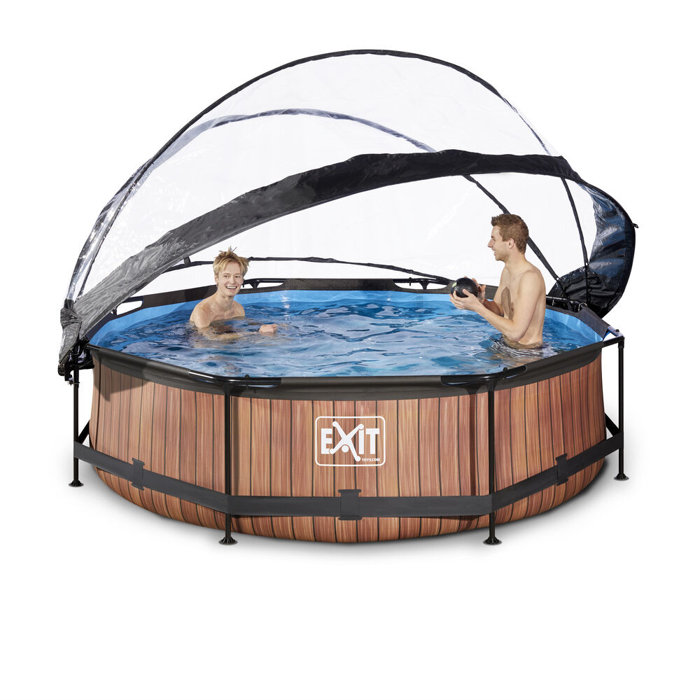 Exit Wood - Zwembad met Overkapping - Timber - 300 cm