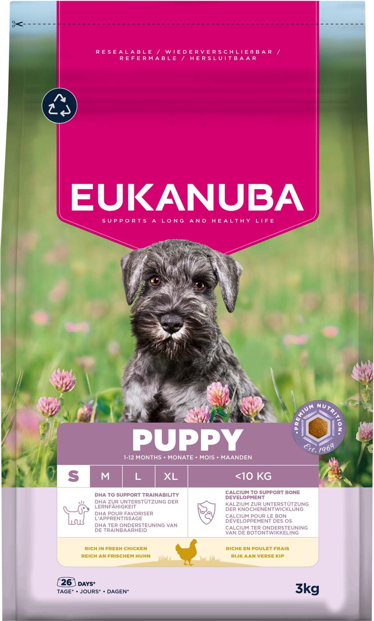 Eukanuba Puppy Small - Hondenvoer - 3 Kilogram - kip Eukanuba Puppy Small - Hondenvoer - 3 Kilogram - kip