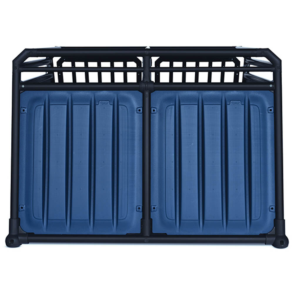 4Pets Pro Noir 22 - Autobench - voor 2 Honden - Zwart - 10293.5x7896.5x66 cm - L