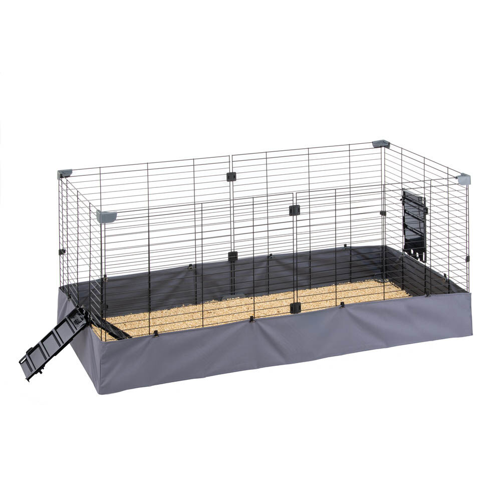 Ferplast Hub 02 - Caviakooi - Grijs - 59.5x140x71 cm Ferplast Hub 02 - Caviakooi - Grijs - 59.5x140x71 cm