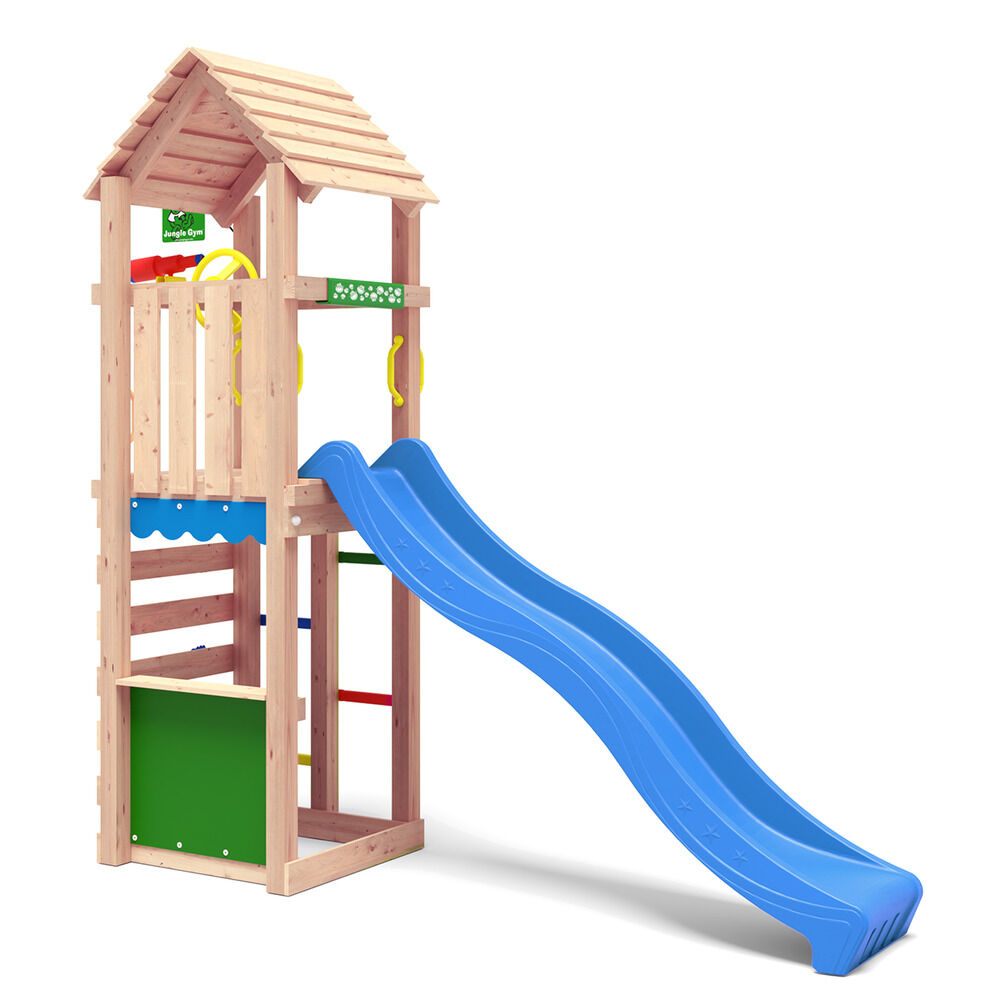 Jungle Gym Moss Grenen - Speeltoestel - Blauw - Grenenhout Jungle Gym Moss Grenen - Speeltoestel - Blauw - Grenenhout