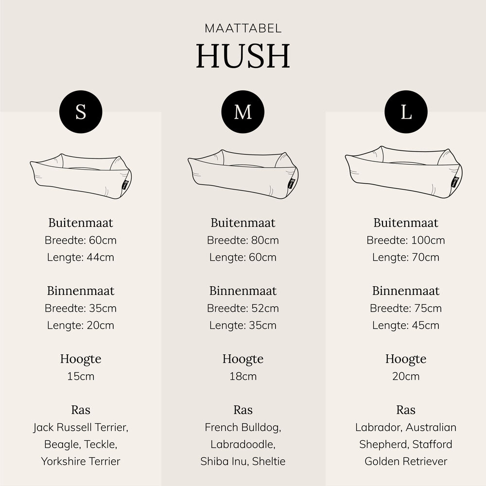 District 70 HUSH - Hondenmand - donkergrijs - 25x60x60 cm - M