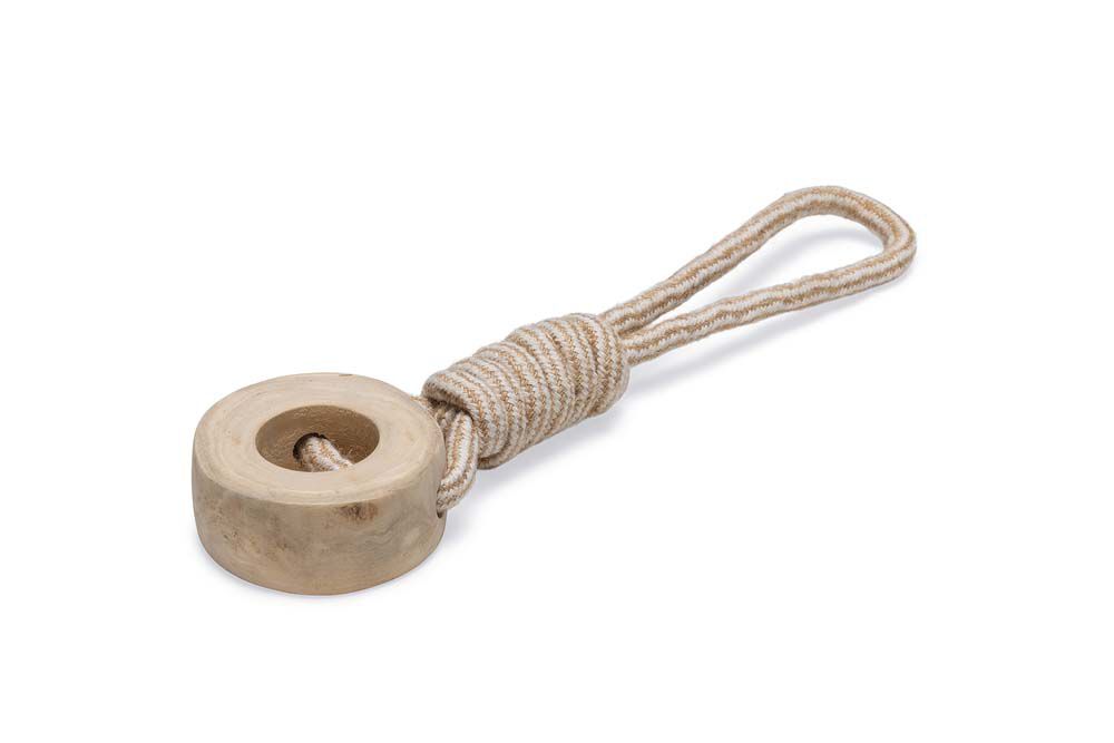 Beeztees Dirk - Flostouw - Koffiehout - Hondenspeelgoed - Hout|Wit - 31x8x8 cm - Medium Beeztees Dirk - Flostouw - Koffiehout - Hondenspeelgoed - Hout|Wit - 31x8x8 cm - Medium
