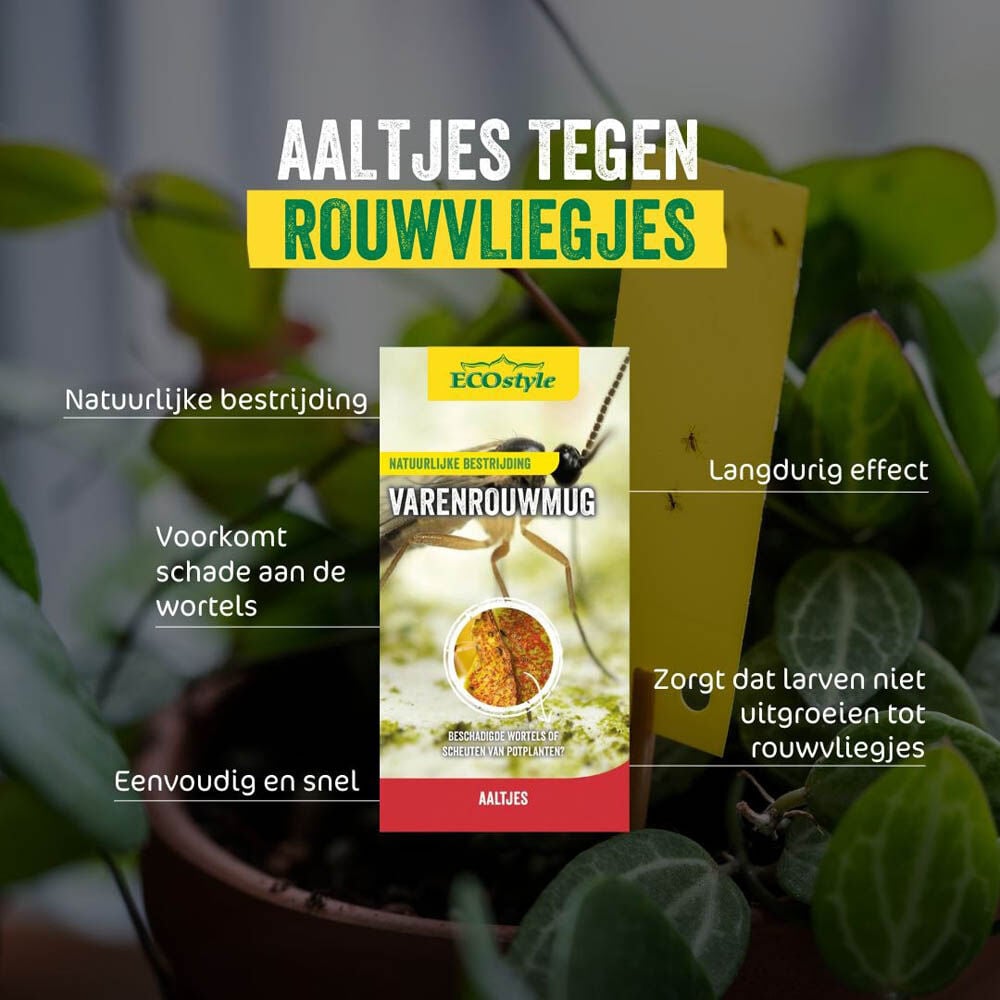 ECOstyle Aaltjes - tegen Varenrouwmug / Rouwvlieg - 5 m2
