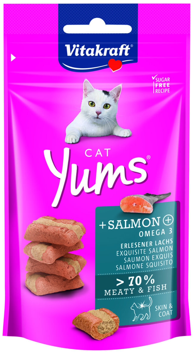 Vitakraft Cat Yums - Kattensnacks - 40 Gram - zalm