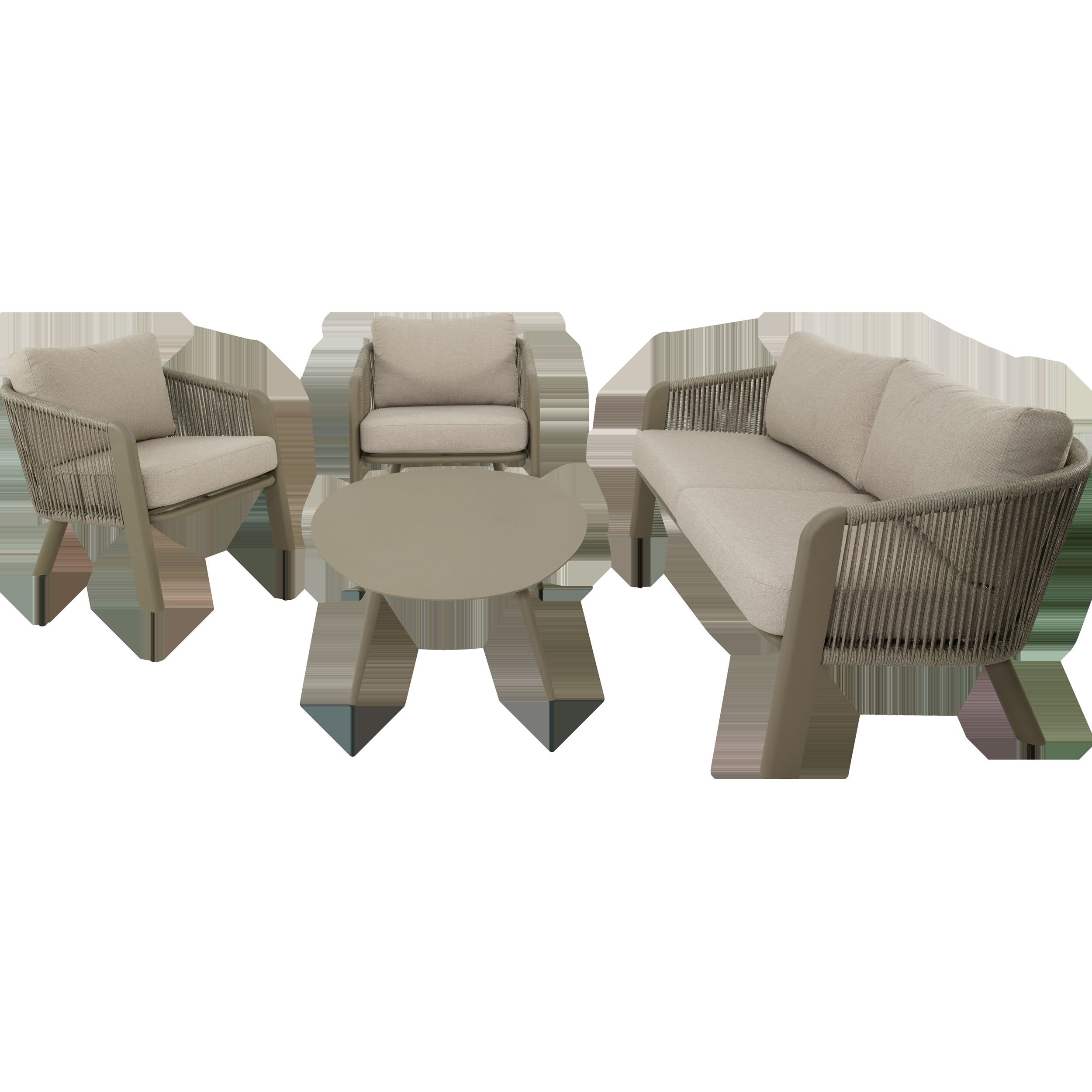 Lesli Living Tanoa - Loungeset - 208x48x77 cm