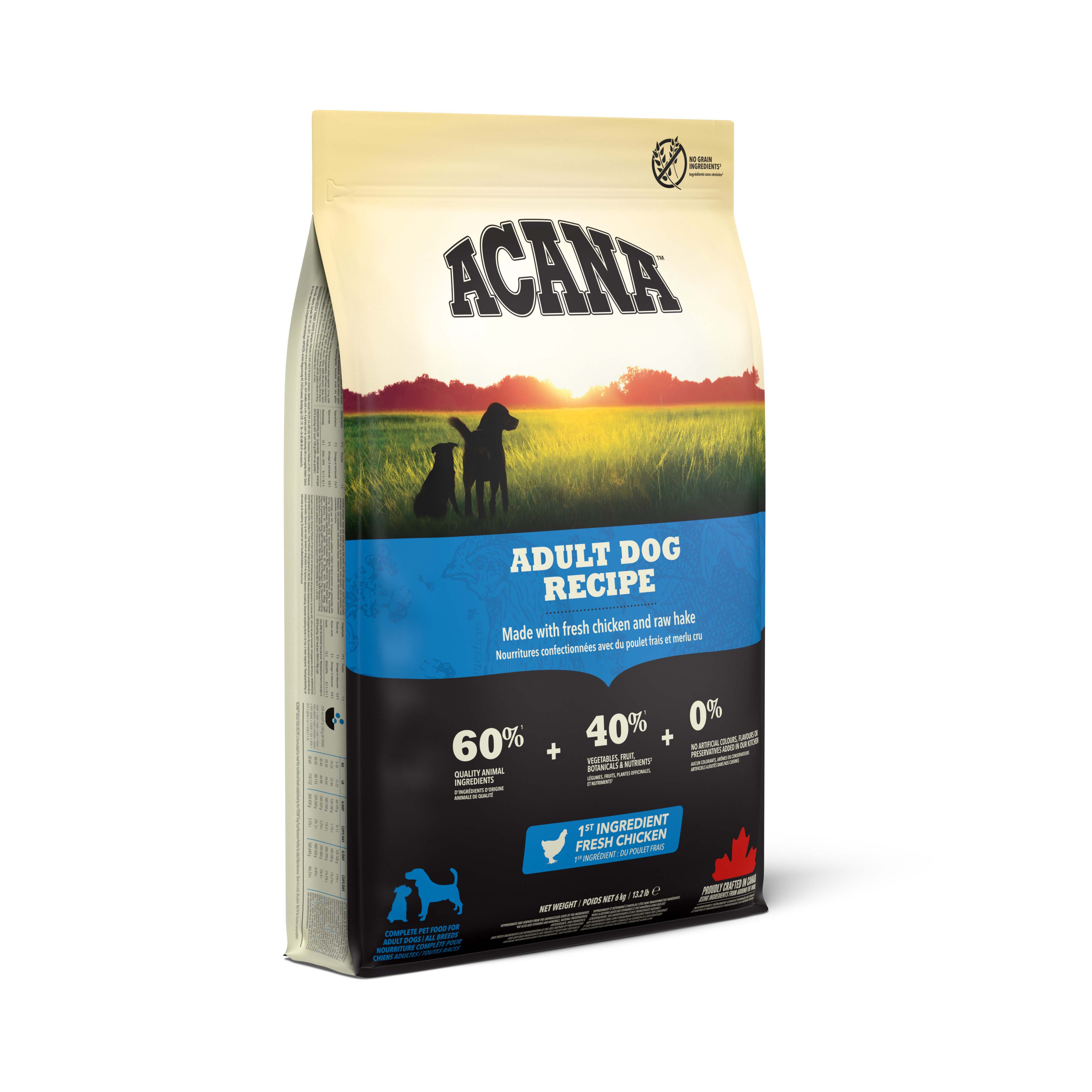 Acana Dog recipe Adult - Hondenvoer - 6 Kilogram - gevogelte