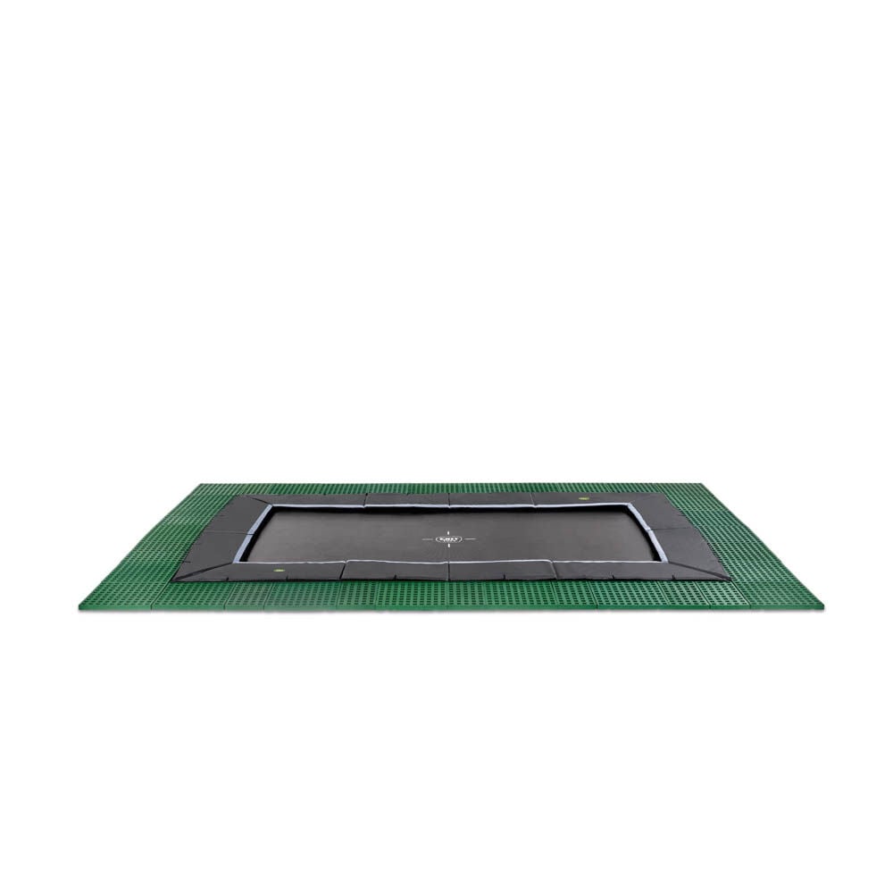 Exit Dynamic - Groundlevel trampoline - Zwart - 244x427 cm Exit Dynamic - Groundlevel trampoline - Zwart - 244x427 cm