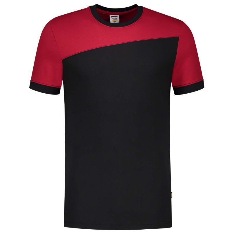 Tricorp Bicolor 102006 - T-shirt - Zwart/Rood - 3XL Tricorp Bicolor 102006 - T-shirt - Zwart/Rood - 3XL