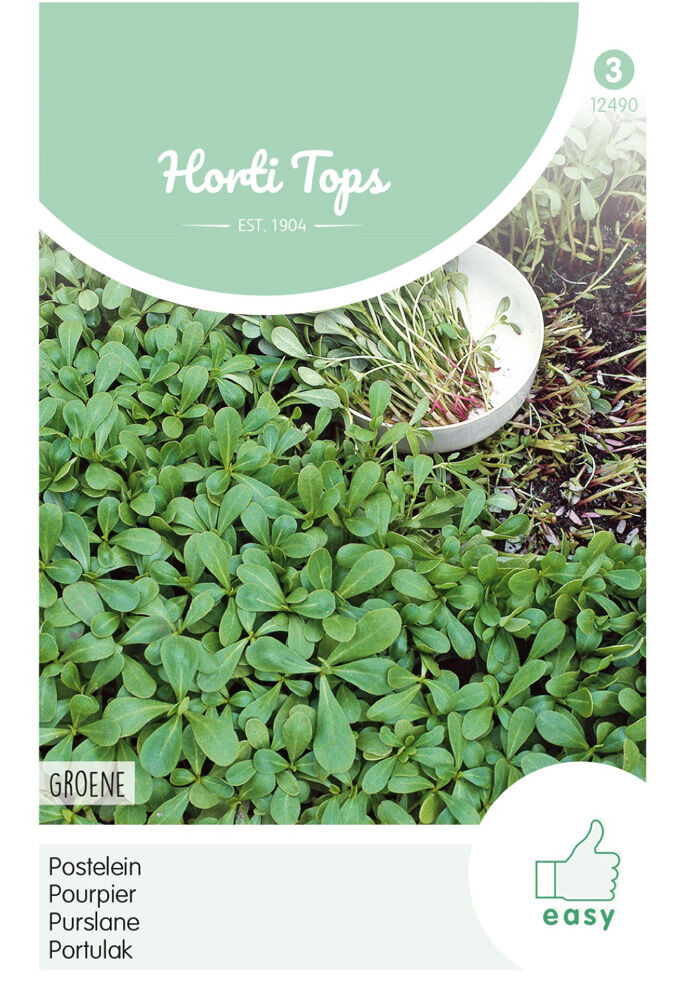 Hortitops Postelein Portulaca oleracea Groene - Groentezaden Hortitops Postelein Portulaca oleracea Groene - Groentezaden