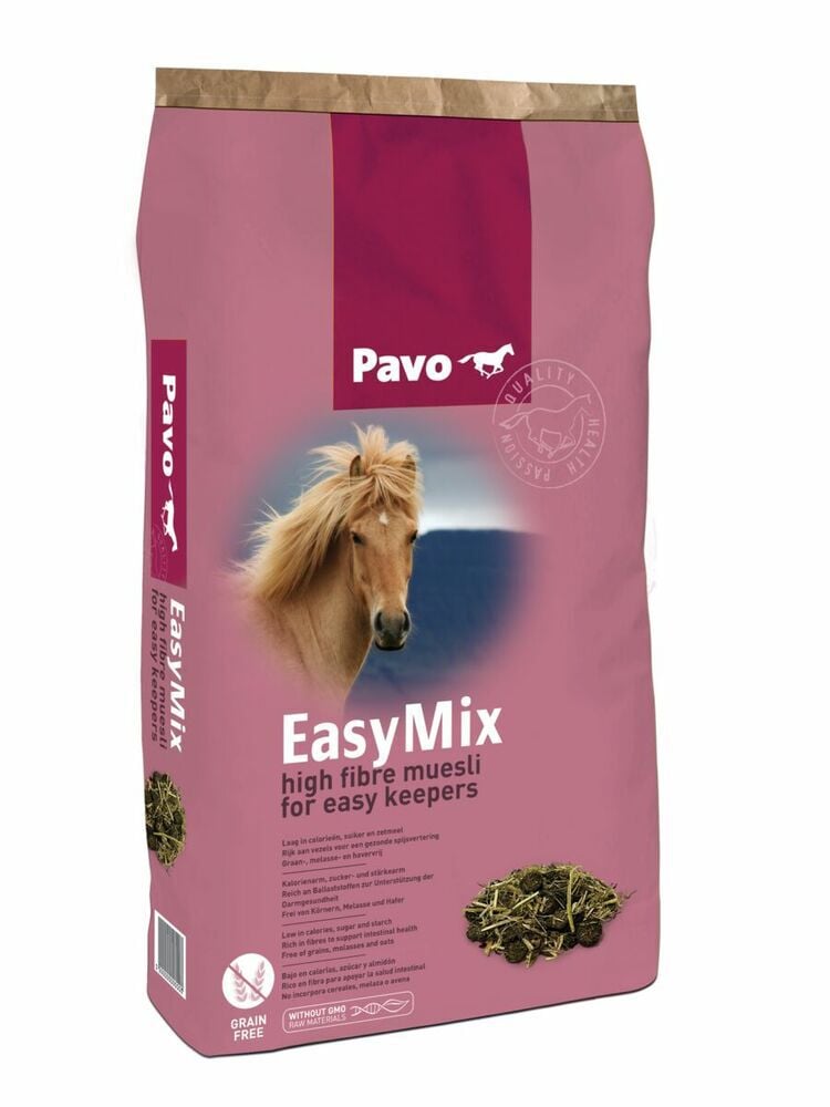 Pavo Easymix - Basisvoeding - Paardenvoer - 15 Kilogram - Zak