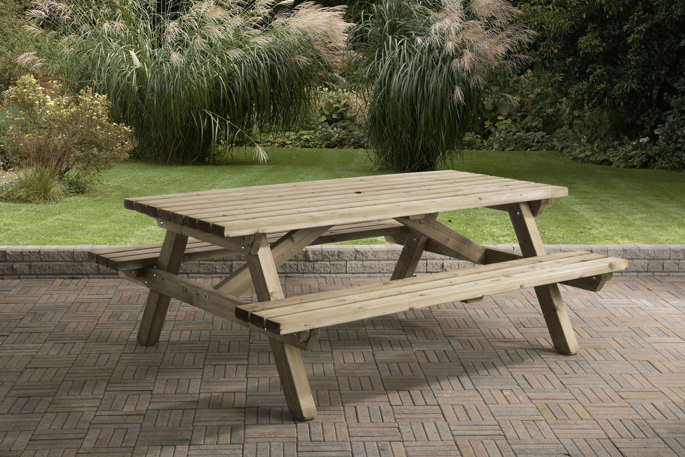 Talen   - Picknicktafel - Bruin - 76x160x200 cm