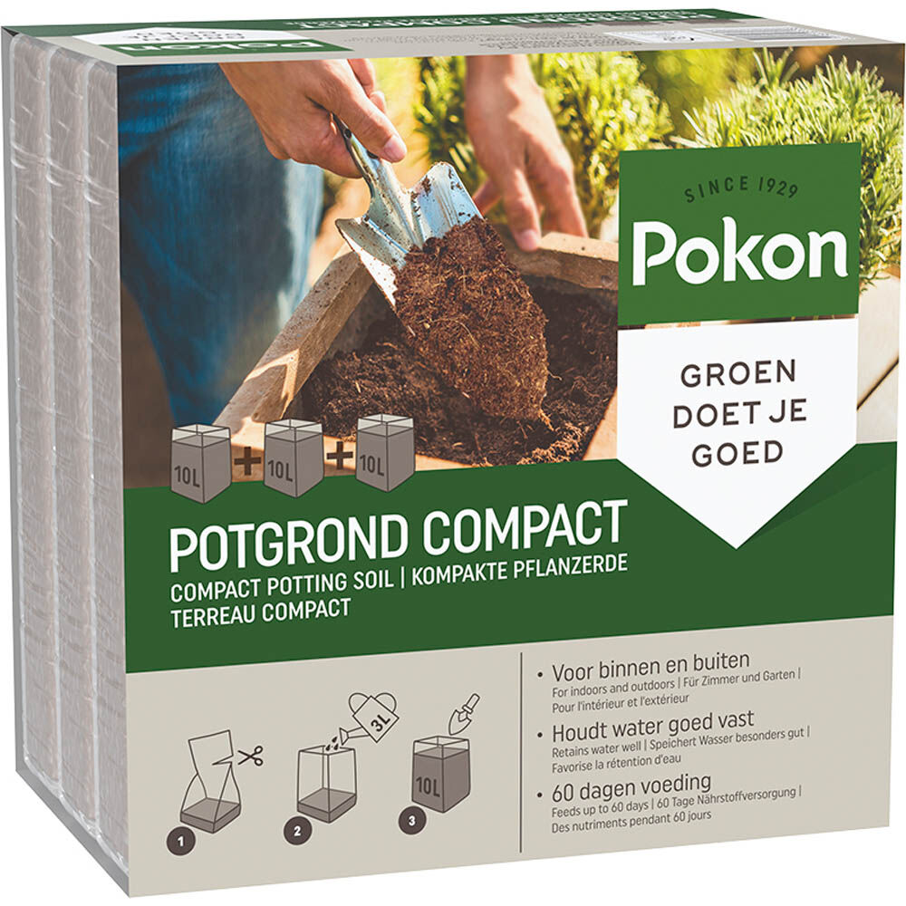 Pokon Kokos compact - Potgrond - 30 Liter Pokon Kokos compact - Potgrond - 30 Liter