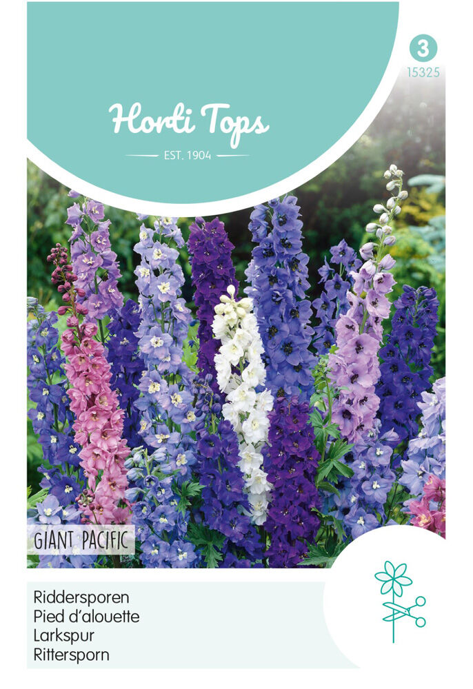 Hortitops Riddersporen Giant Pacific - Bloemzaden