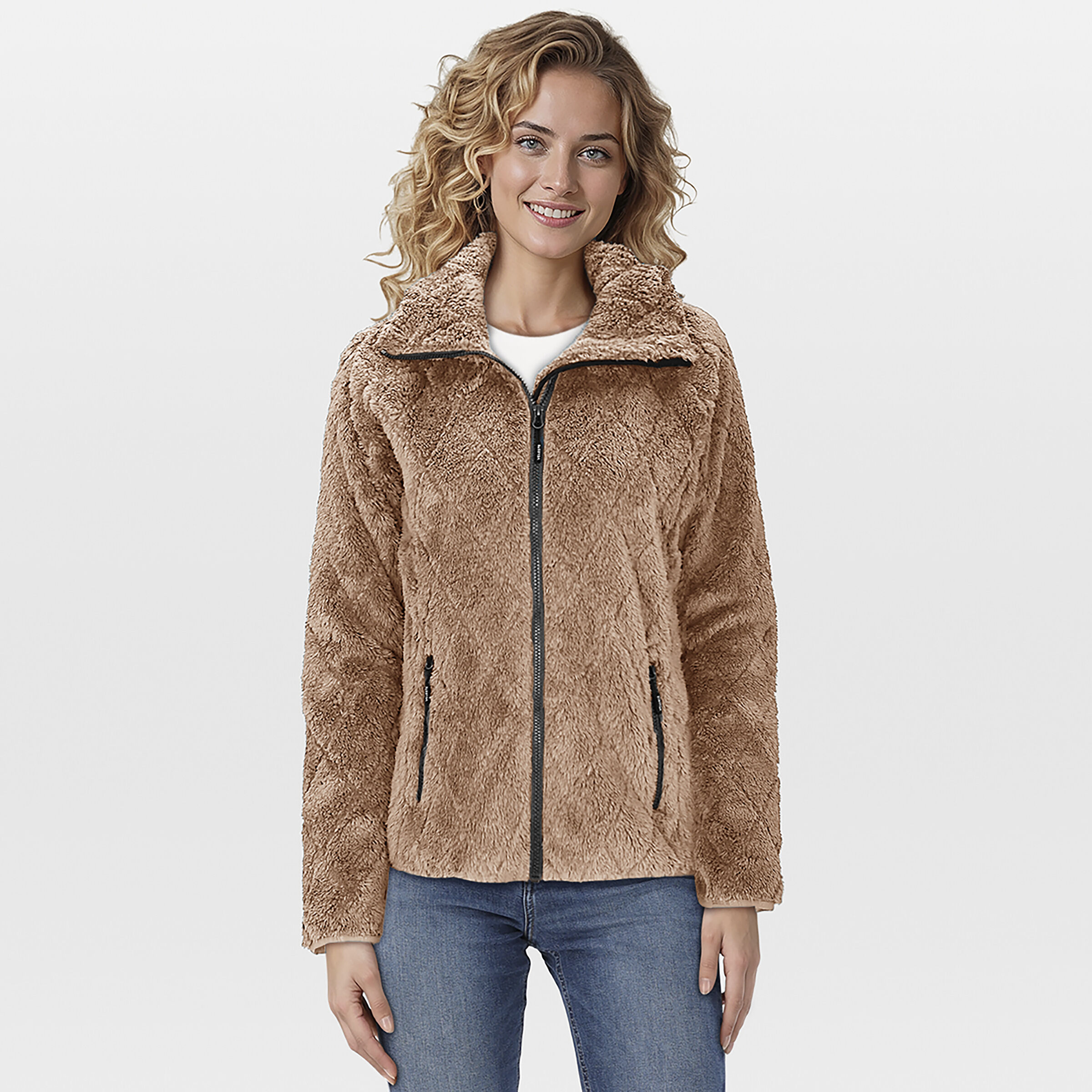 Veleste Cloe - Fleecevest - Taupe - 36 Veleste Cloe - Fleecevest - Taupe - 36