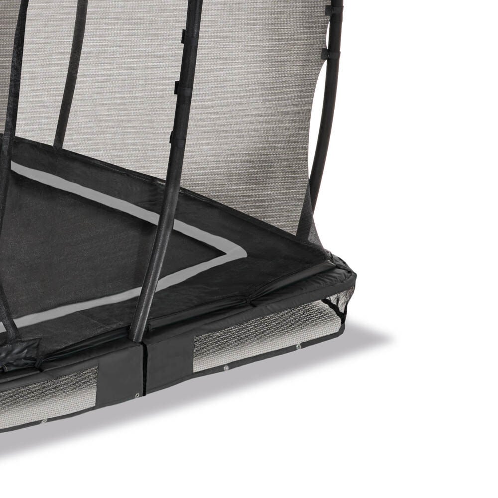 Exit Allure Classic - Inground trampoline - Zwart - 214x366 cm
