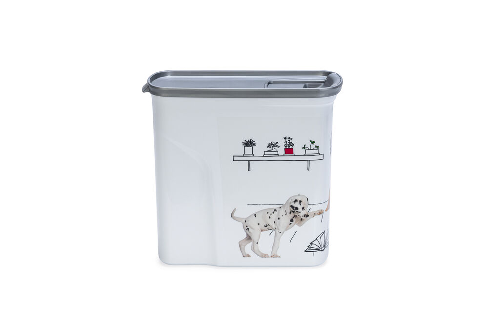 Curver Hond - Voercontainer - 2 Liter - Wit Grijs