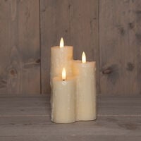 Anna's Collection - LED Druipkaars 3D Vlam - 16.5 cm - Reukloos