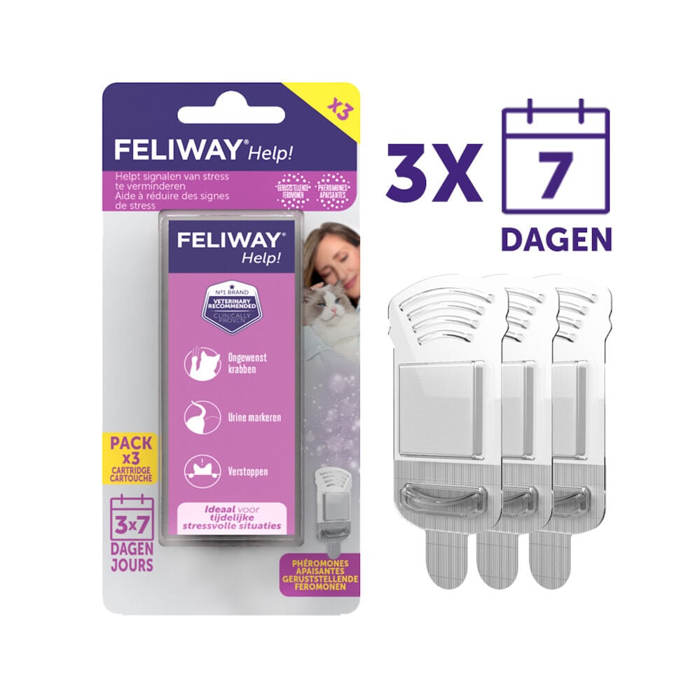 Feliway Help Kat Navulling 3-pack - Anti Stress