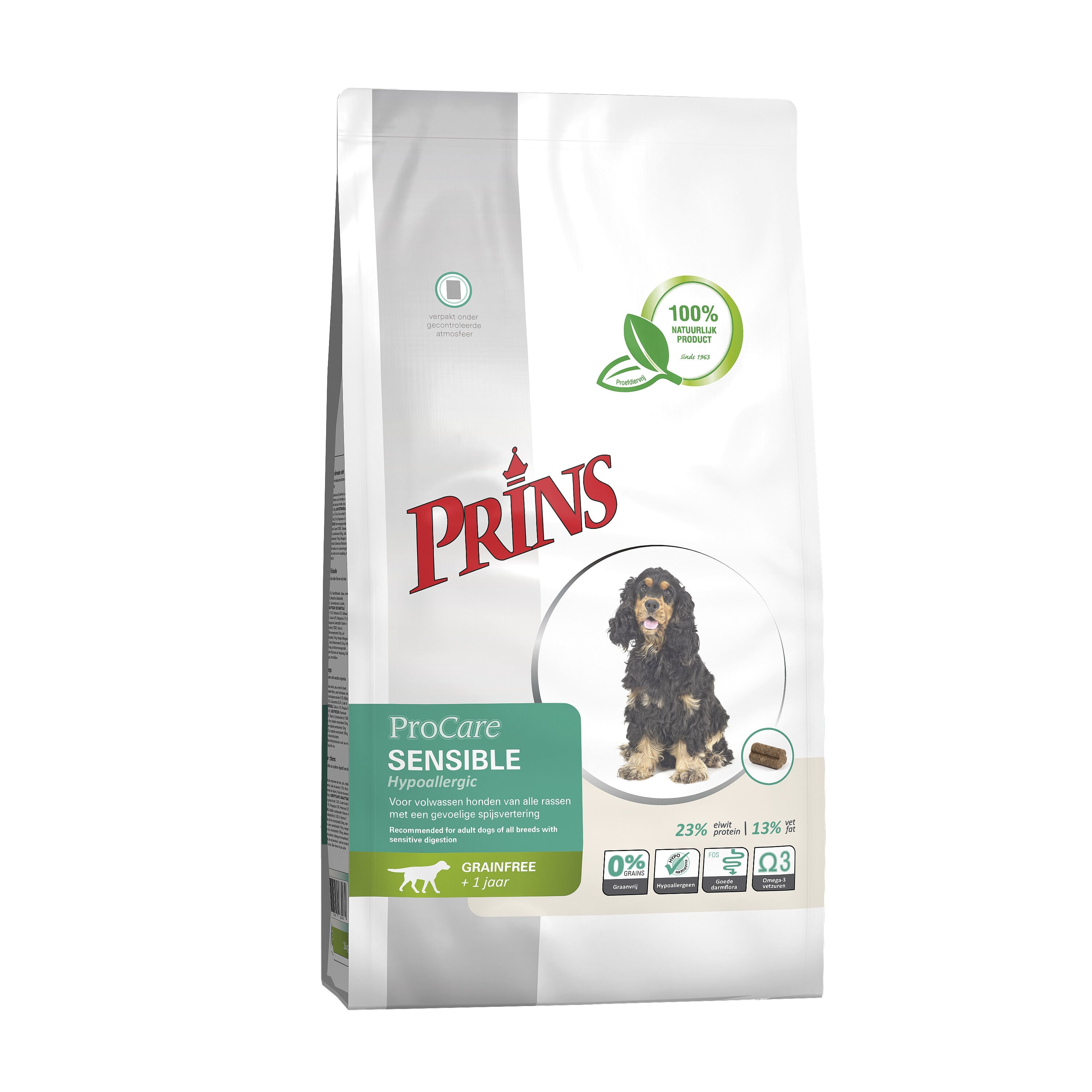 Prins ProCare Grainfree Sensible Hypoallergic - Hondenvoer - 3 Kilogram - eend Prins ProCare Grainfree Sensible Hypoallergic - Hondenvoer - 3 Kilogram - eend