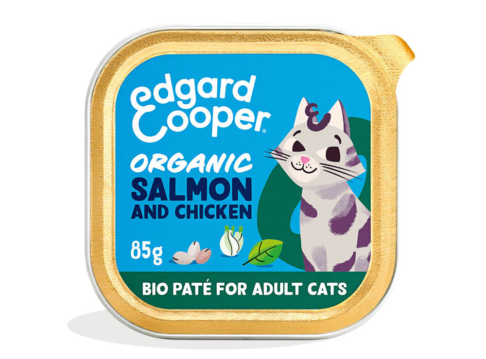 Edgard & Cooper Paté Organisch - Kattenvoer - 85 Gram - zalm Edgard & Cooper Paté Organisch - Kattenvoer - 85 Gram - zalm