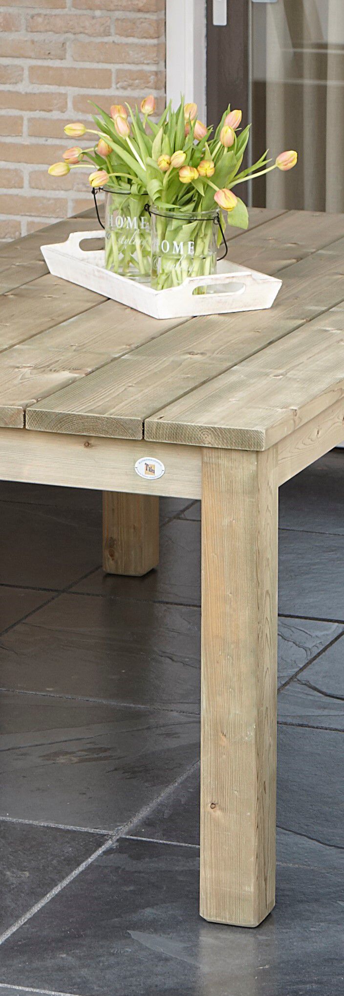Talen Lisse  - Tafel - Bruin - 76x95x180 cm