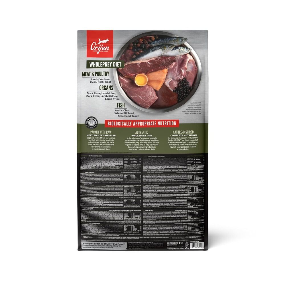 Orijen Tundra Dog Whole Prey - Hondenvoer - 11.4 Kilogram - hert, geit, vis