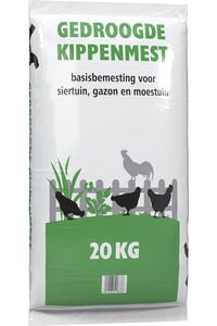 Kippenmest gedroogd - Bodemverbeteraar - 20 Kilogram
