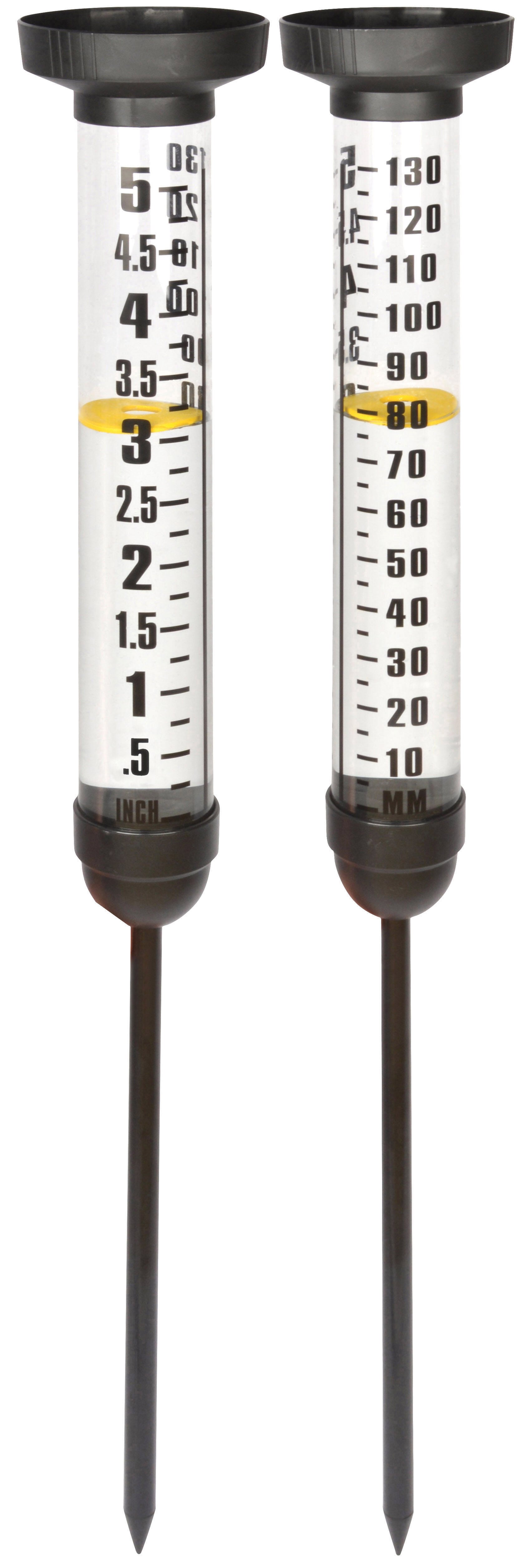 Esschert Design - Regenmeter - Zwart/transparant