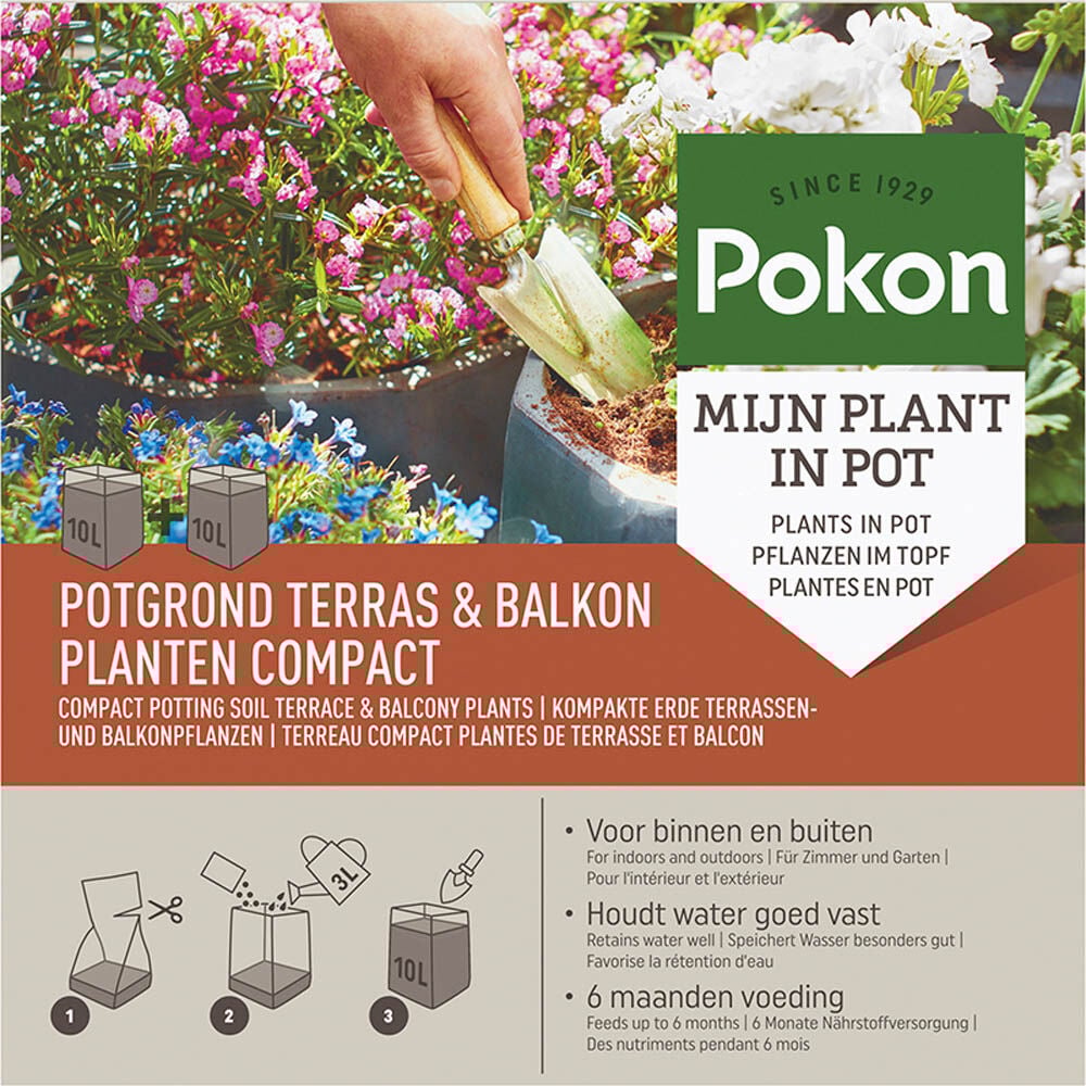 Pokon Terras- en Balkon Compact - Potgrond - 20 Liter