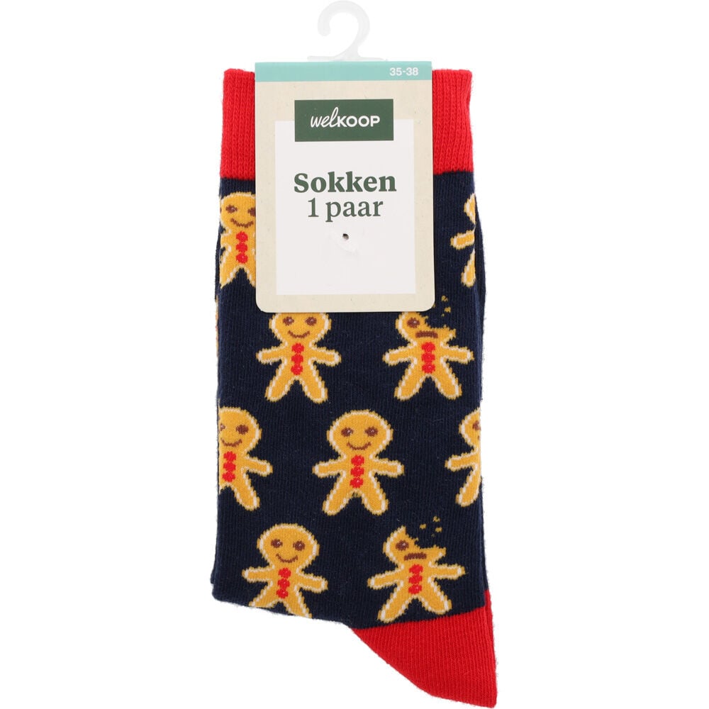 Welkoop Fun Kerst Ginger - Sokken Welkoop Fun Kerst Ginger - Sokken