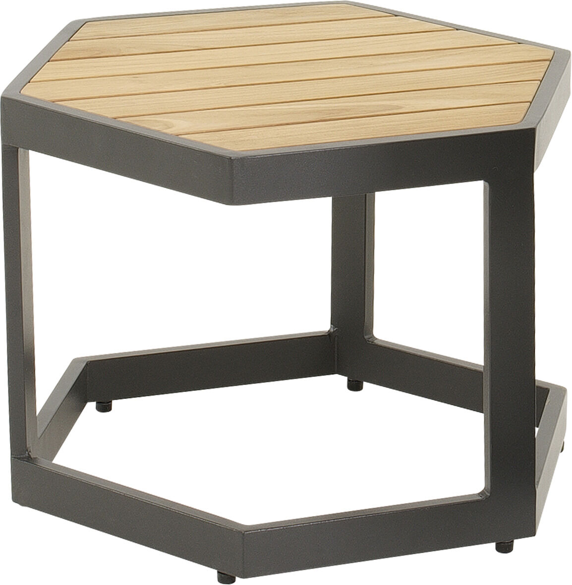 Lesli Living Esagono - Bijzettafel - Antraciet - 34x41.5x48 cm