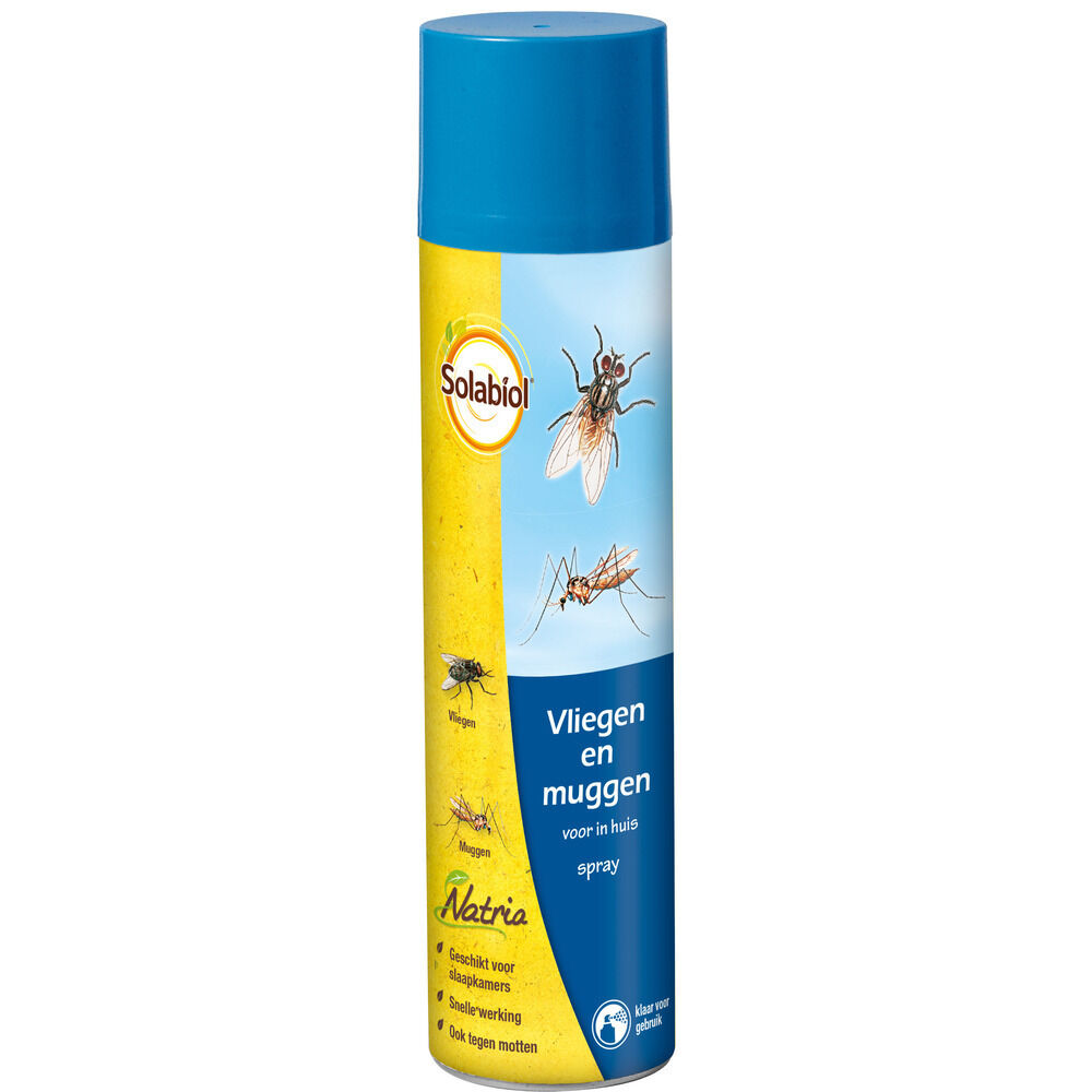 Solabiol Natria Vliegen en muggen voor in huis spray - Tegen vliegen en muggen