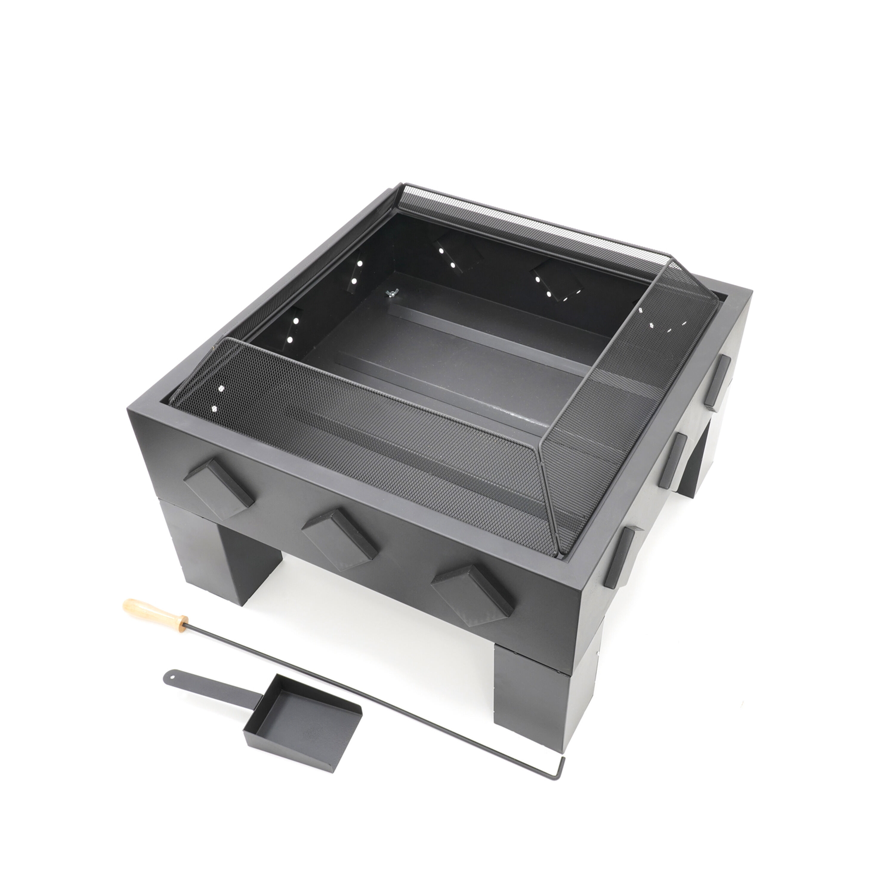 HEAT Kvadrat - Vuurschaal - Rond - Zwart - Staal
