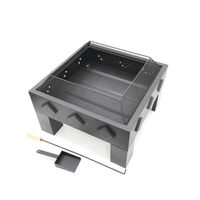 HEAT Kvadrat - Vuurschaal - Rond - Zwart - Staal