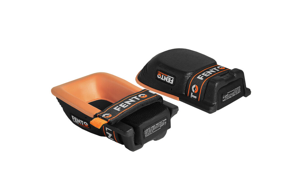 FENTO ORIGINAL - Kniebeschermers - Zwart/Oranje - 1 maat FENTO ORIGINAL - Kniebeschermers - Zwart/Oranje - 1 maat
