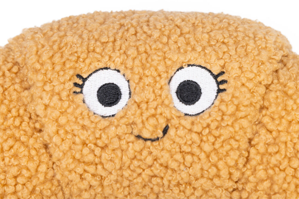 Designed by Lotte Croissant Flaky -  Pluche Knuffel - Hondenspeelgoed - Bruin - 9x23x16 cm