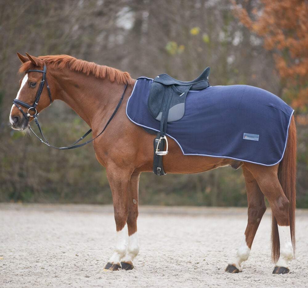 Waldhausen Fleece - Uitrijdeken - Paardendeken - Blauw - Pony Waldhausen Fleece - Uitrijdeken - Paardendeken - Blauw - Pony