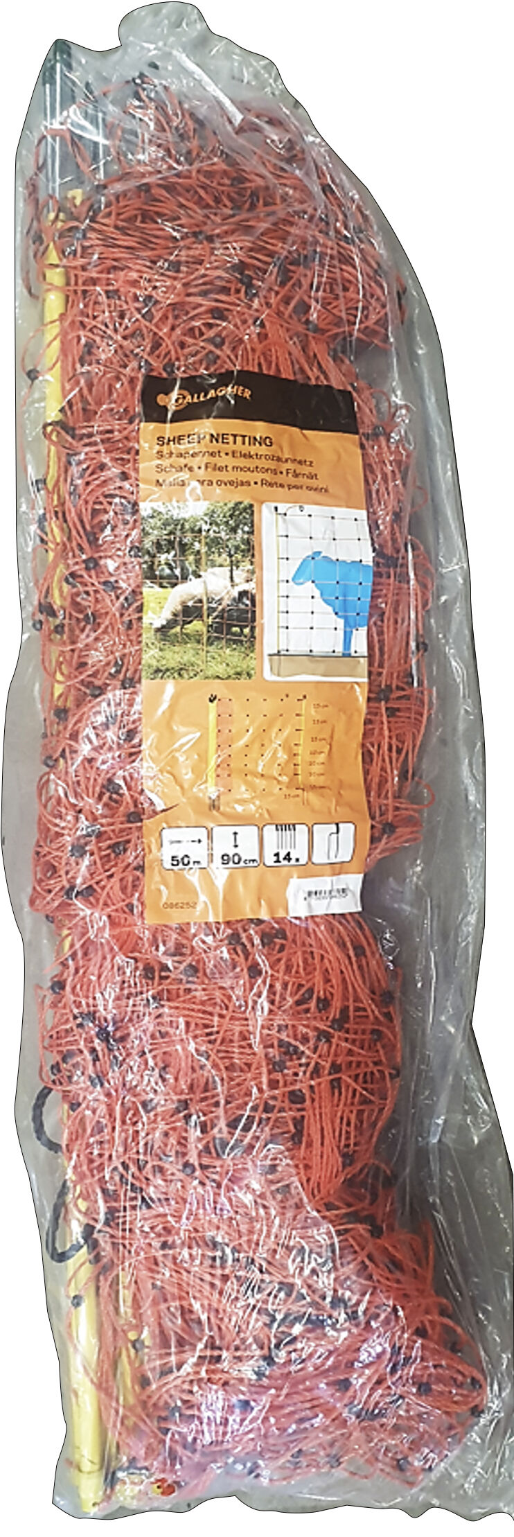 Gallagher  Schapennet Dubbele pen - Afrasteringsnetten - 90 cm - Oranje - 35 cm - 5000 cm